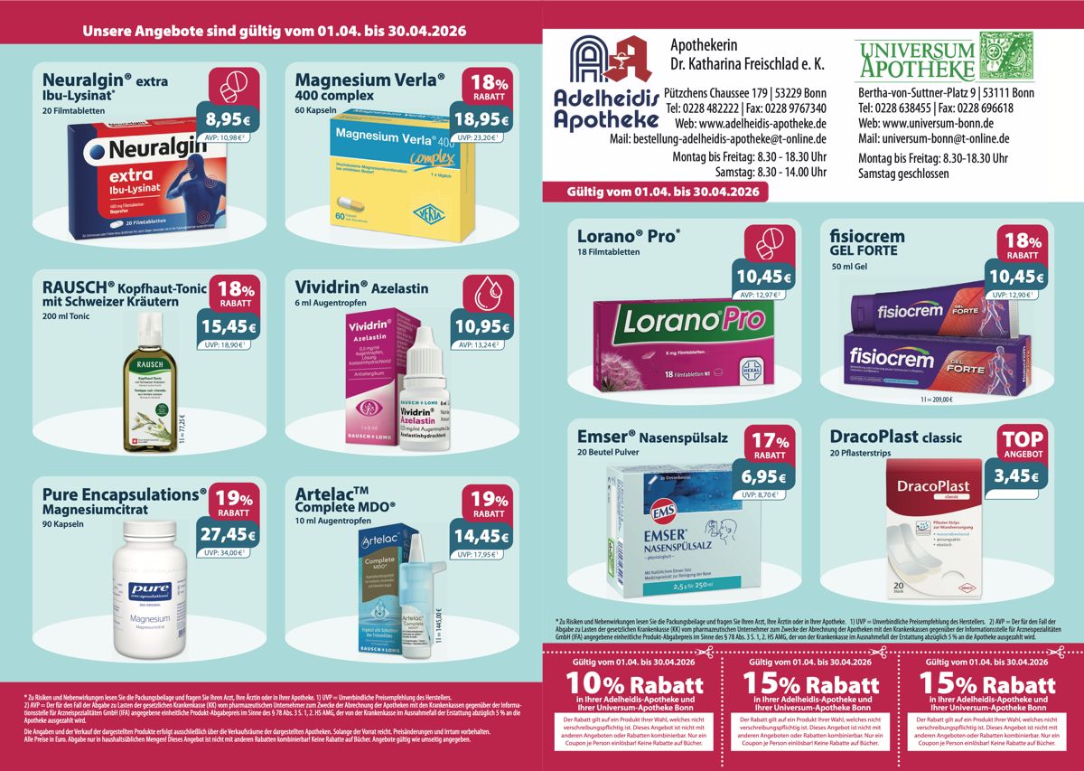 Unsere aktuellen Monatsangebote und Rabattcoupons Aktuelle Monatsangebote und Rabattcoupons